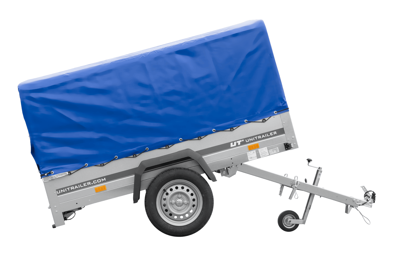 PKW-Anhänger 200x125 UNITRAILER GARDEN 201 KIPP mit blauer Hochplane - immagine 8