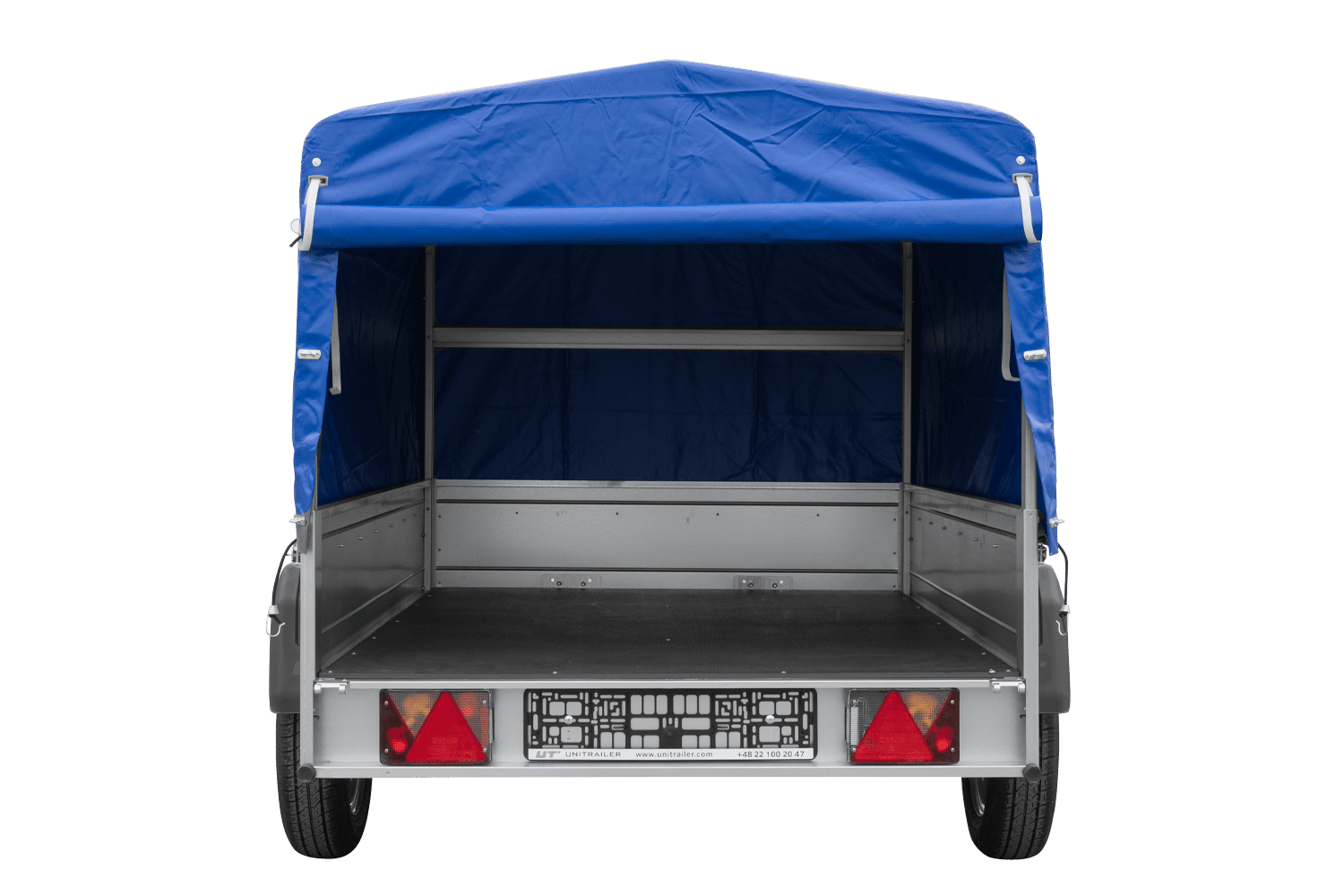 PKW-Anhänger 200x125 UNITRAILER GARDEN 201 KIPP mit blauer Hochplane - immagine 12