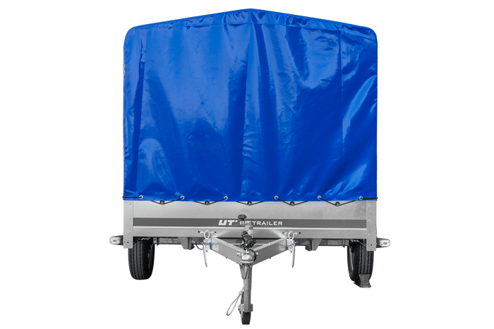 Einachsanhänger 264x150 UNITRAILER GARDEN 265 KIPP mit H-1100 Rahmen und blauer Plane - immagine 4