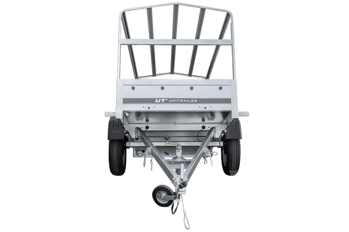 Autotransportanhänger 200x106 UNITRAILER GARDEN 200 KIPP mit H-800 Rahmen und grauer Plane - immagine 9