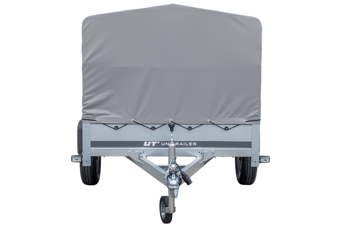 Einachsanhänger 230x125 UNITRAILER GARDEN 230 FD mit H-800-Rahmen und grauer Plane - immagine 3