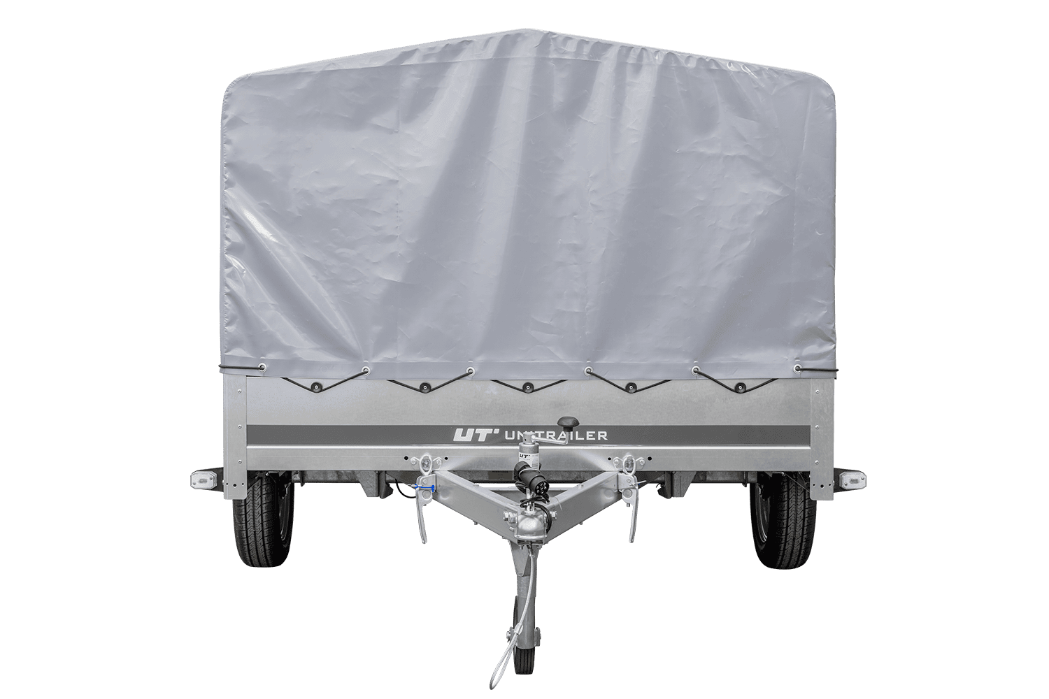 Einachsanhänger 264x150 UNITRAILER GARDEN 265 KIPP mit H-800 Rahmen und grauer Plane - immagine 13