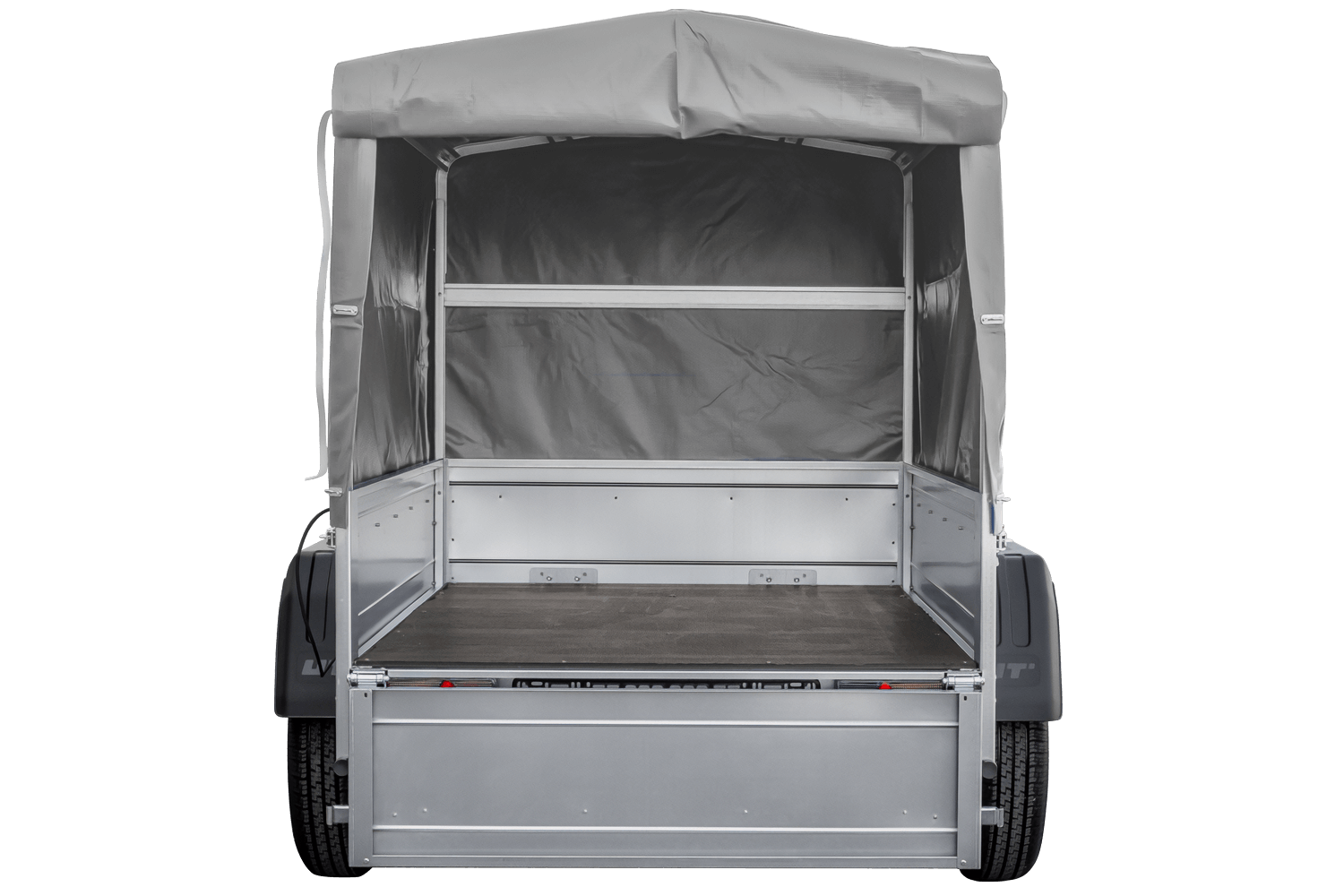 PKW-Anhänger 200x125 UNITRAILER GARDEN 201 KIPP mit grauer Flachplane und Flachplanenträger - immagine 11