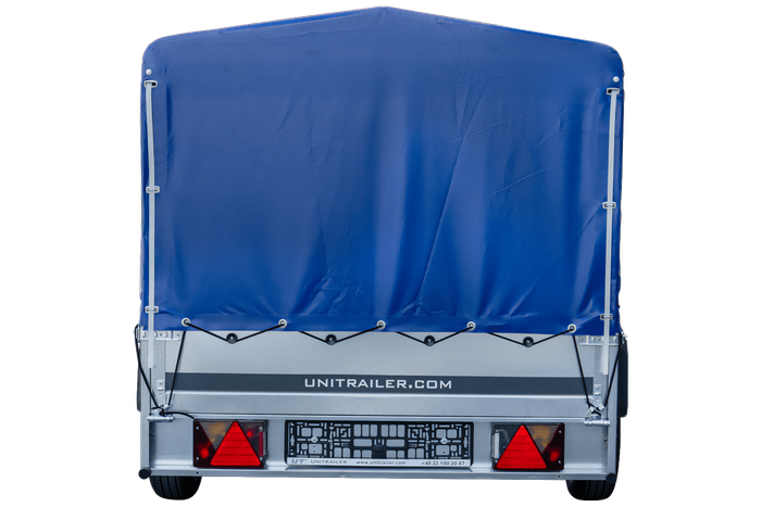 Langer PKW-Anhänger GARDEN TRAILER 264 KIPP mit Hochplane, Spriegel und Stützrad - immagine 3