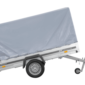 Einachsanhänger 264x150 UNITRAILER GARDEN 265 KIPP mit Rahmen H-1100 und grauer Plane