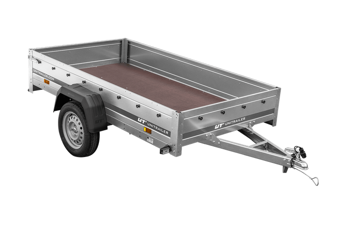 Einachsanhänger 230x125 UNITRAILER GARDEN 230 FD mit H-800-Rahmen und grauer Plane - immagine 8