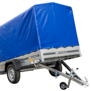 PKW-Anhänger 230x125 UNITRAILER GARDEN 230 KIPP mit blauer Hochplane 110 cm
