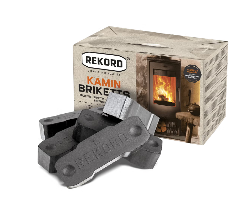 Rekord Braunkohlebriketts 10kg x 90 Paket 900kg Palette - immagine 2