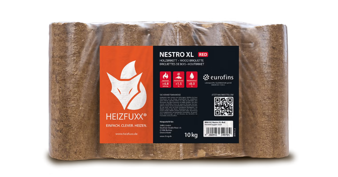 Heizfuxx Nestro XL Red 10kg x 96 Gebinde 960kg Palette - immagine 3