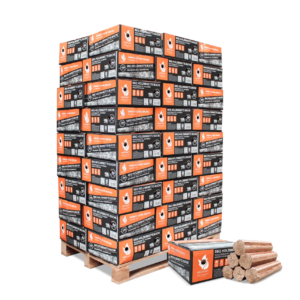 Heizfuxx BBQ-Buchenholzbriketts 18kg x 36 Gebinde 648kg 36er Palette
