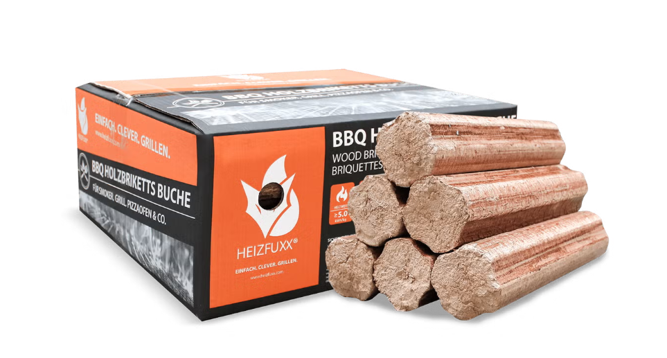 Heizfuxx BBQ-Buchenholzbriketts 18kg x 36 Gebinde 648kg 36er Palette - immagine 2