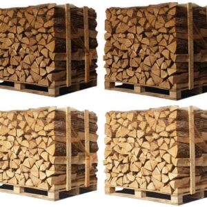 4x Paletten (2 Weißeiche + 2 Buche/Hainbuche) – Scheite 50 cm