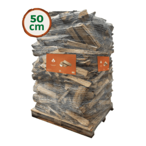 Wooday Brennholz 50 cm – 100% Laubholz – 2,5 Raummeter