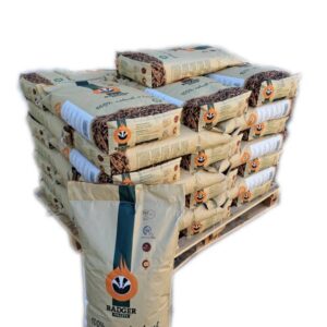 Holzpellets BADGER – 1/2 Palette 36 Säcke à 15 kg