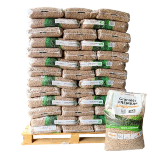 Holzpellets Premium SimplyPellet – Säcke 15 kg – DINplus / ENplus A1