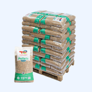 Holzpellets Premium TotalEnergies – Palette 66 Säcke à 15 kg – DINplus / ENplus
