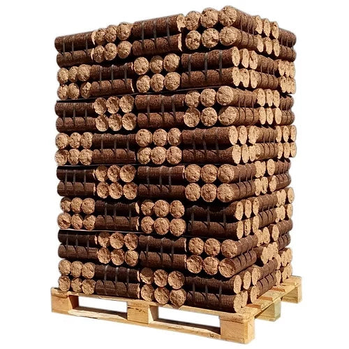 Verdichtetes Holz – Nachtbriketts – Palette 960 kg – Langzeitverbrennung